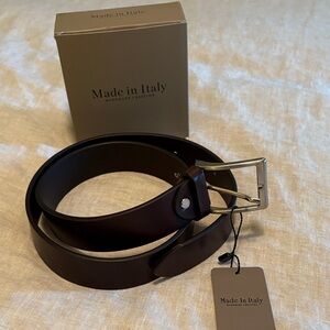 Men’s Sophisticated Dark Brown Leather Belt